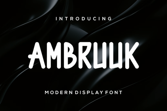 Ambruuk: A Bold Sans Serif Font for Web Design