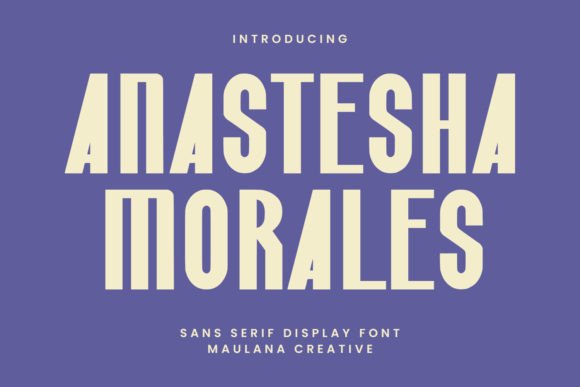 Anastesha Morales: A Bold Sans Serif Font for Modern Branding