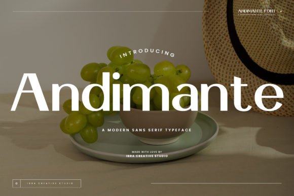 Andimante: A Modern Font for Professional Branding