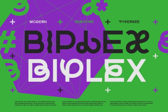 Biplex: A Modern Sans Serif Font for Digital Creativity