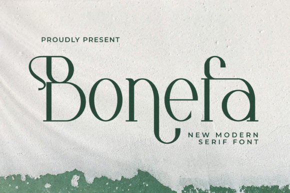 Bonefa Serif Font for Handmade and Commercial Projects