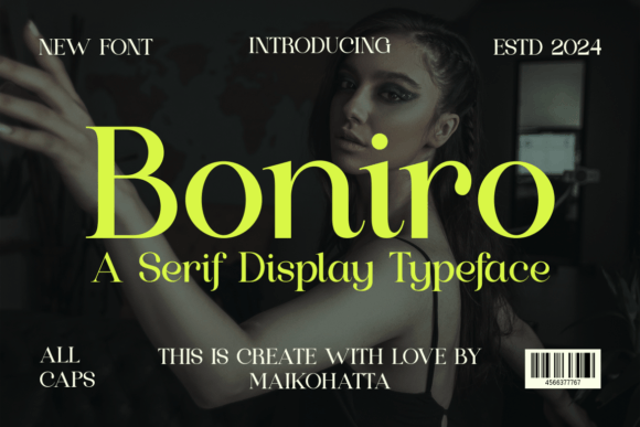 Boniro Serif Font for Modern Campaign Design
