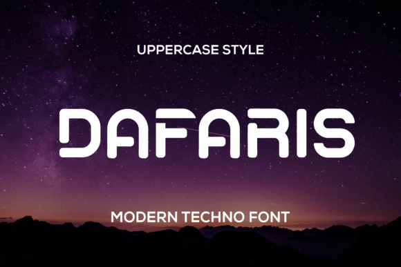 Dafaris Font for Handmade and Commercial Craft Projects