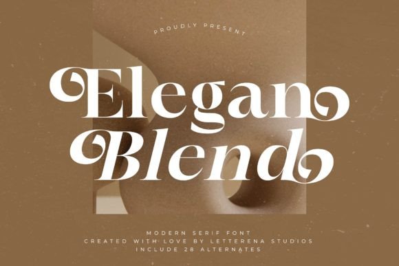 Elegan Blend Serif Font for Modern Editorial Design