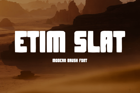 Etim Slat Font for Handmade Creations