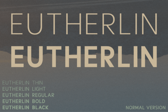 Eutherlin: A Modern Sans Serif Font for Campaign Clarity