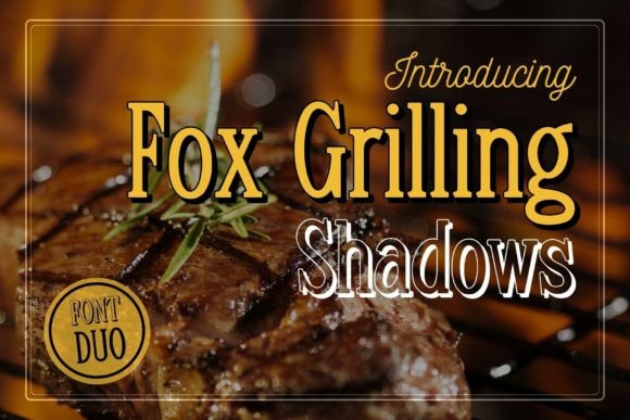 Fox Grilling Font for Campaign Design