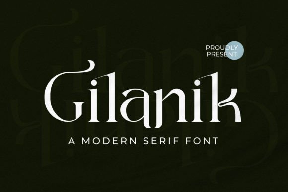 Gilanik Serif Font for Handmade Creations