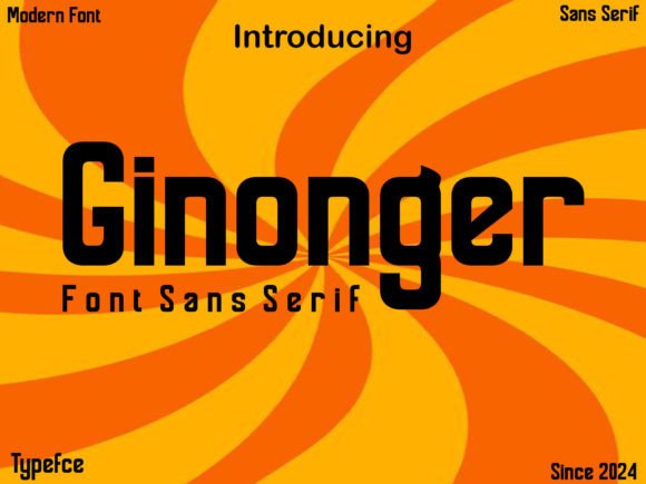 Ginonger: A Modern Font for a Polished Brand Look