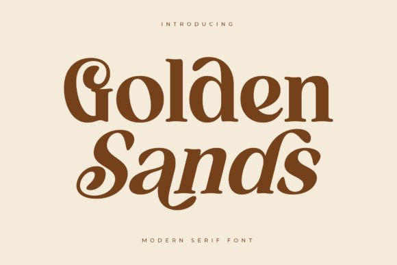 Golden Sands: Elevating Brand Identity with a Luxury Serif Font