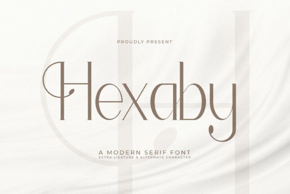 Hexaby: A Modern Serif Font for Digital Campaigns