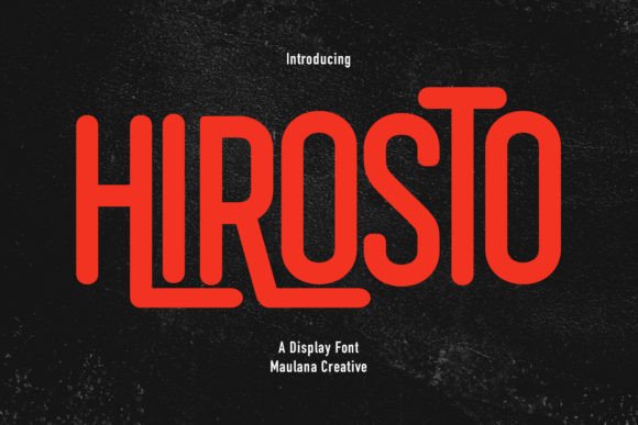 Hirosto Display Font for Modern Web Design
