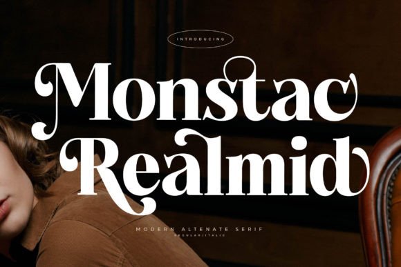 Monstac Realmid: A Stylish Serif Font for Branding