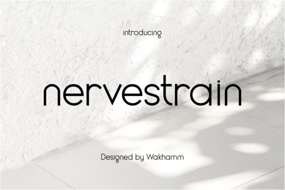 Nervestrain: A Modern Sans Serif Font for Clean Editorial Design