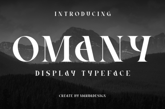 Omany: A Serif Font with Bold Authenticity for Modern Publishing