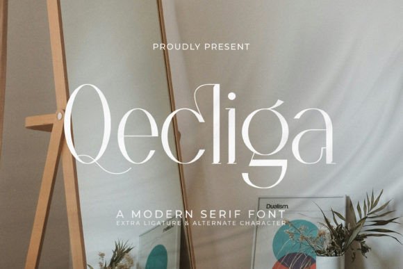 Qecliga: A Modern Serif Font for Editorial Elegance