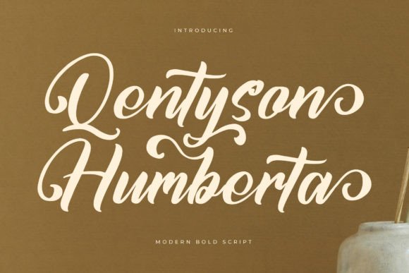 Qentyson Humberta: A Modern Bold Script for Web Design
