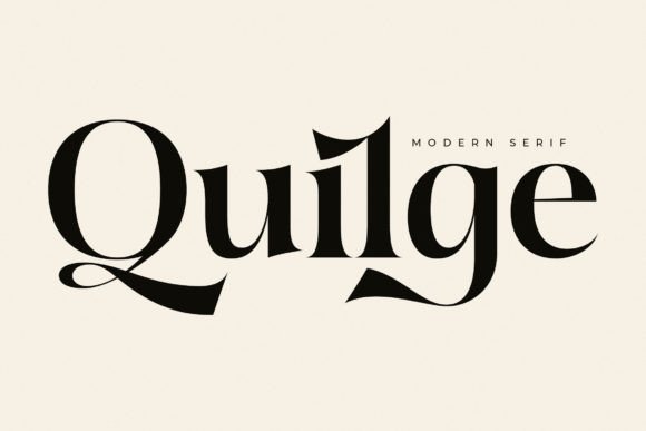 Quilge: A Serif Font with a Timeless Touch