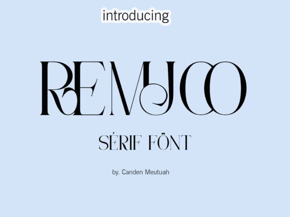 Remjoo: A Modern Serif Font for Digital Design