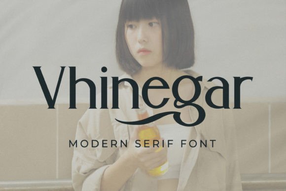 Vhinegar: A Modern Serif Font for Branding Projects