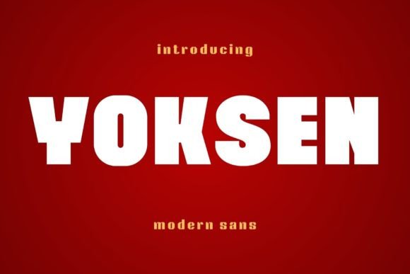 Yoksen Font for Campaign Creativity